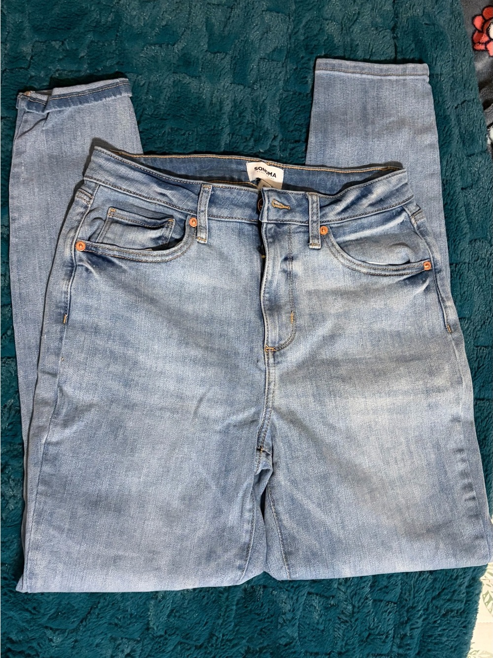 SONOMA Light Blue Women's Stretch Denim Jeans. Size 8L